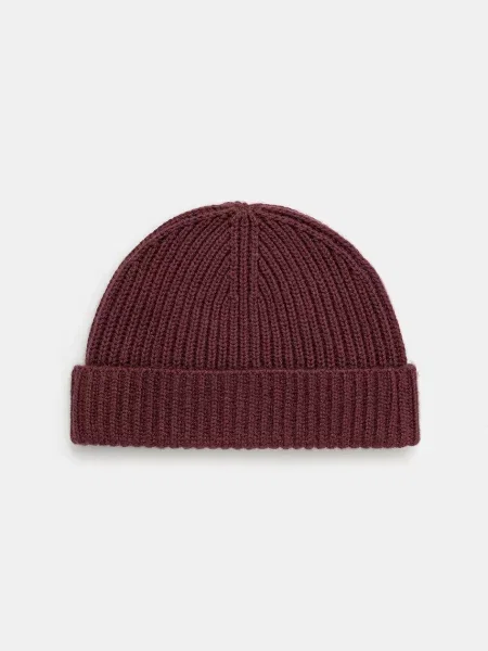 Volnena kapa BOSS BECKHAM X BOSS bordo