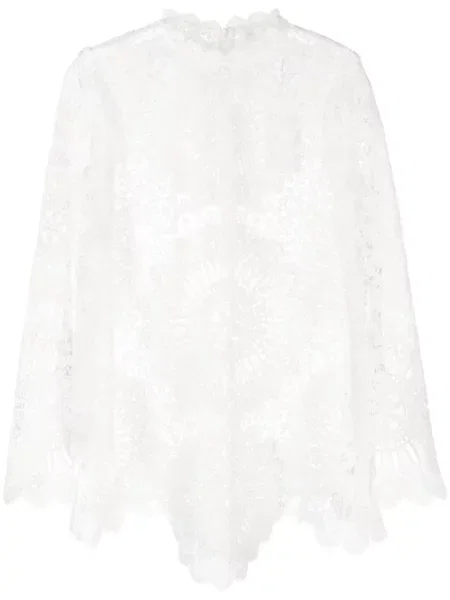 Bluzka Zimmermann w kwiatki koronkowa biała