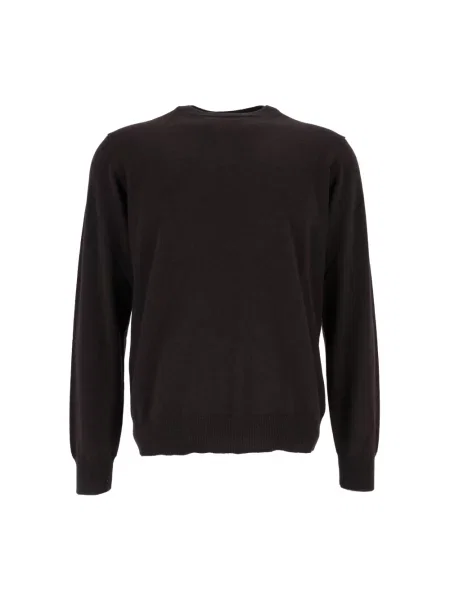 Dzianinowy sweter Filippo De Laurentiis brązowy