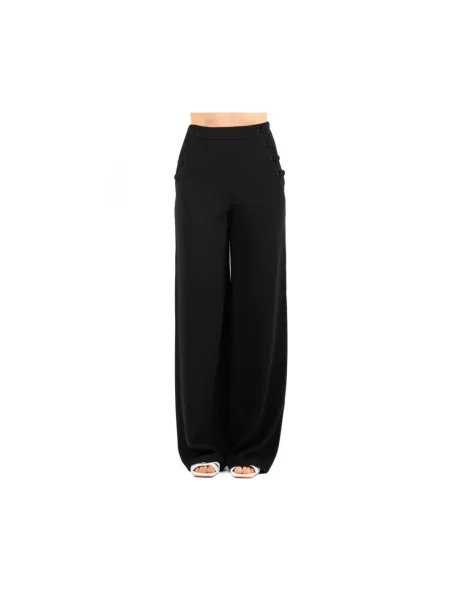 Spodnie Max Mara Studio biznesowe czarne