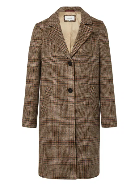 S.Oliver Prehoden plašč / svetlo rjava / siva / rdeča bež