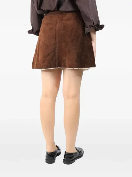 Mini szoknya Mm6 Maison Margiela barna