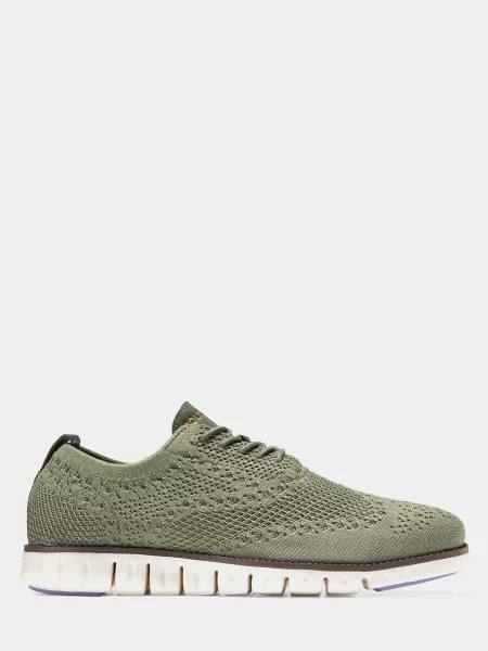 Cole Haan Оксфорди Комбінований верх зелений