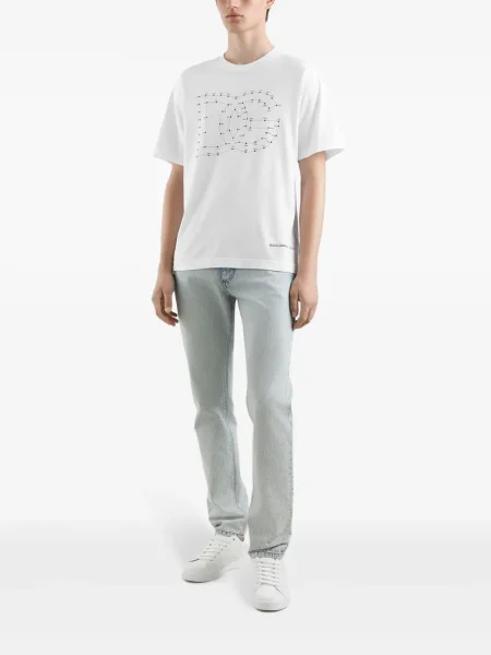 Tricou Dolce & Gabbana cu imagine alb