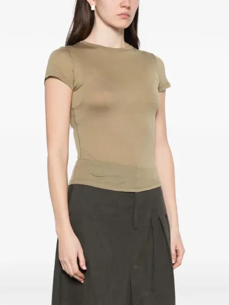 Tricou Paris Georgia scurt verde
