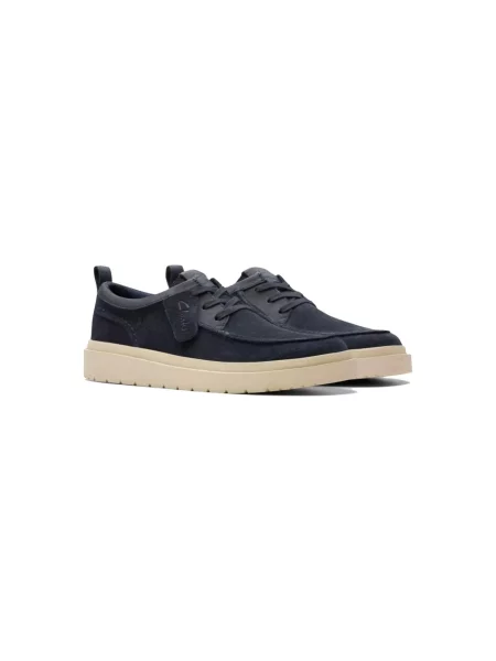 Półbuty Clarks zamszowe niebieskie
