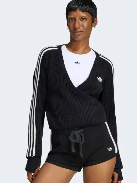 Adidas Sweter Adidas x Jennie Knitted Wrap czarny