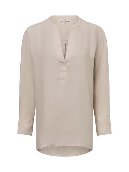 Ipuri Essentials Lniana bluzka Kobiety len jednolity 36 beżowy