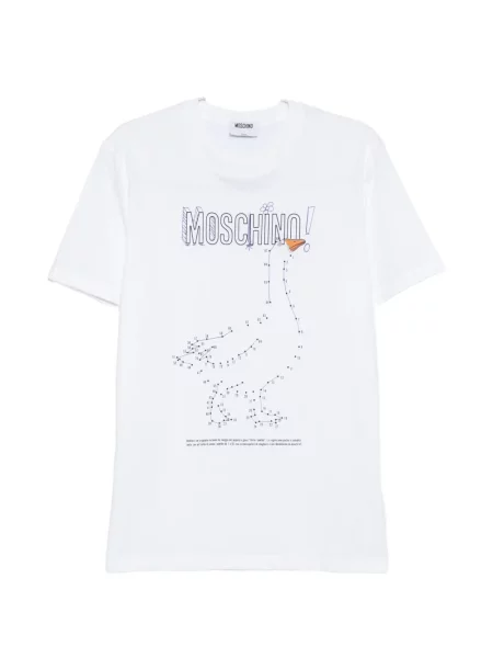 Tricou Moschino cu imagine alb
