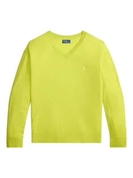 Șapcă Polo Ralph Lauren cu decolteu în V cu autograf în carouri albastru