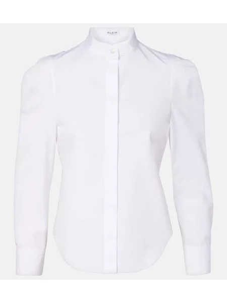 Cămașă Alaïa din poplin alb