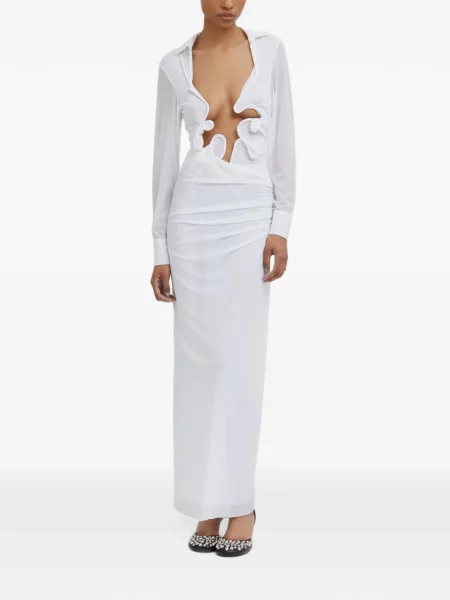 Rochie maxi Christopher Esber alb