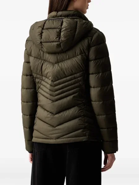 Geacă Dkny cu glugă verde