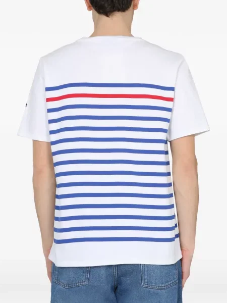 Tricou Saint James cu dungi alb