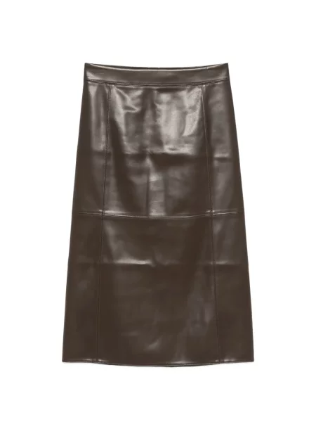 Fustă midi Max Mara din jerseu maro