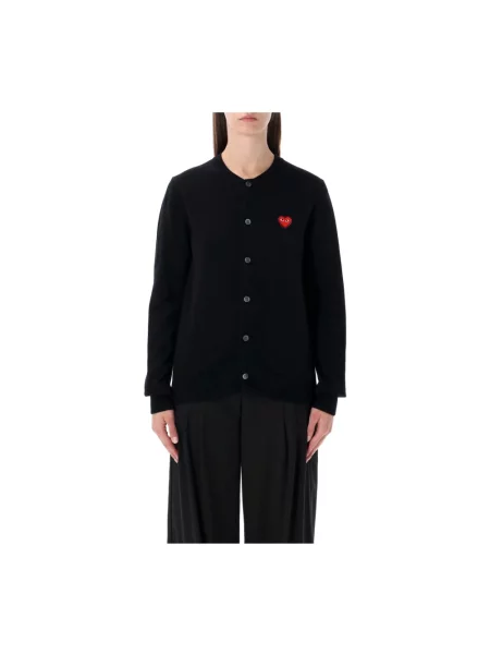 Kardigan Comme Des Garcons Play wełniany czarny