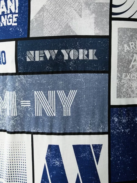 Armani Exchange férfi póló kék