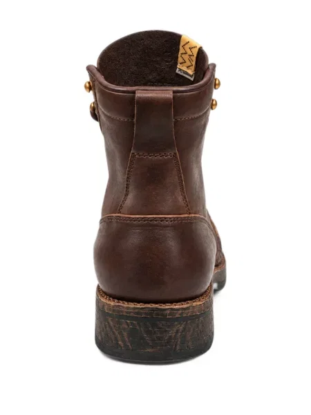 Botine Visvim cu franjuri din piele maro