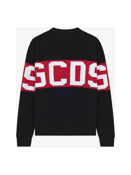 Sweter Gcds z logo czarny