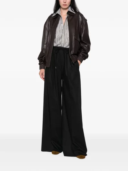 Pantaloni Max Mara cu cordon gri