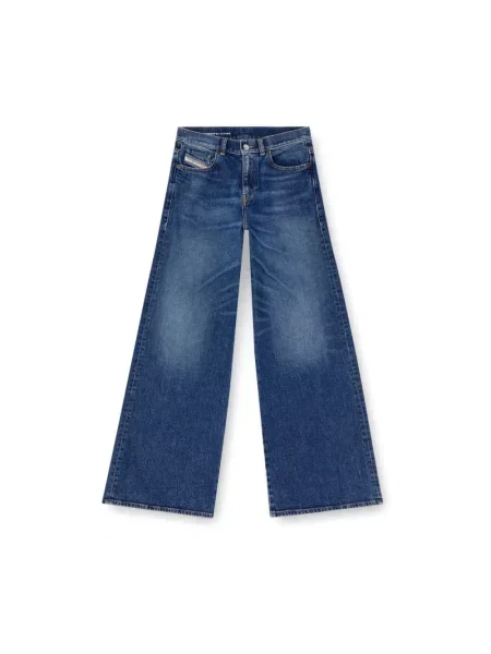 Szerokie jeansy dzwony Diesel 1978 niebieskie