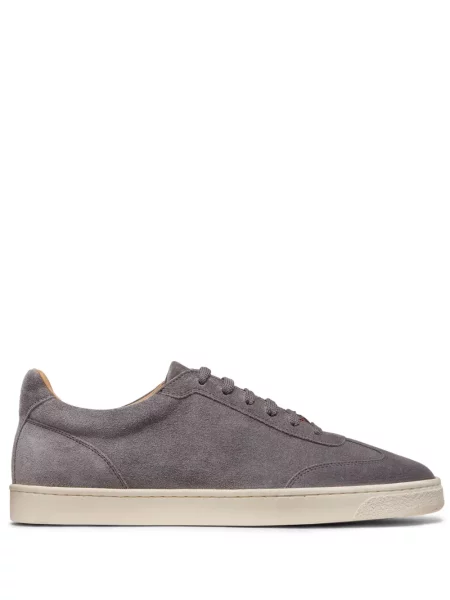 Sneakerși Brunello Cucinelli din piele de căprioară cu imagine