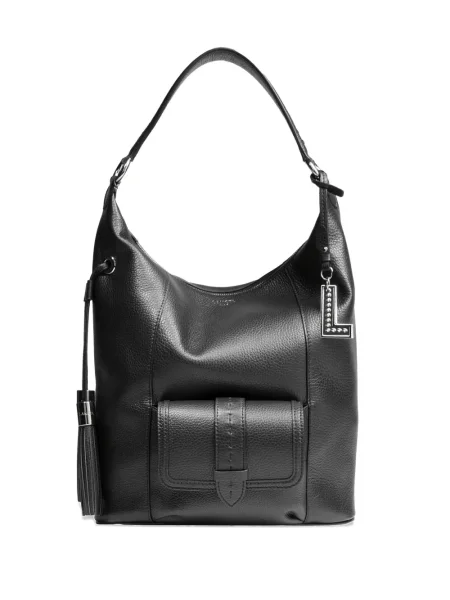 Geanta de piele Lancel din piele negru