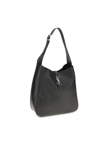 Torebka hobo Saint Laurent skórzana czarna