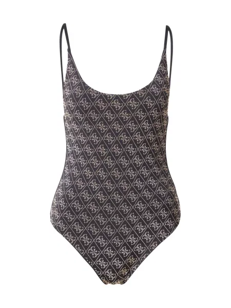 GUESS Enodelne kopalke DIANE črna bela