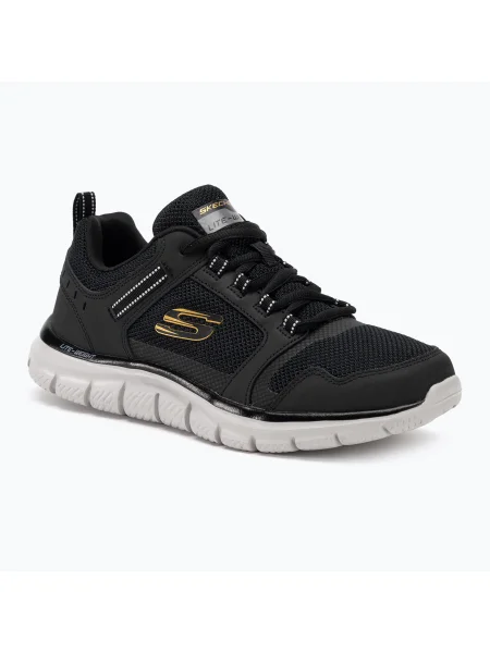 Olcsóbban. férfi cipő SKECHERS Track Knockhill black/gold. Méret: 43 EU fekete