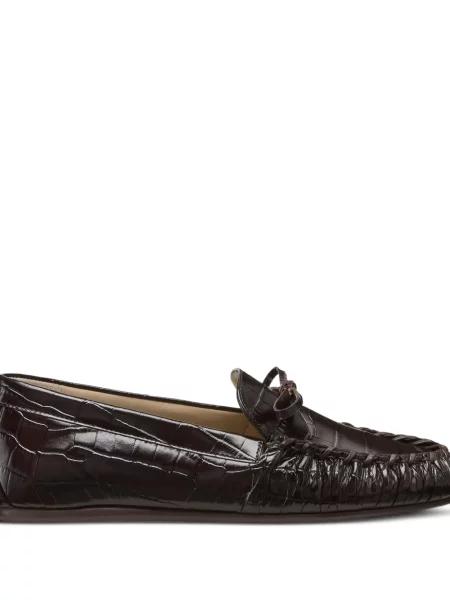 Loafers Stuart Weitzman s mašlí hnědé
