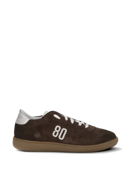Hímzett szarvasbőr sneaker Be980 barna