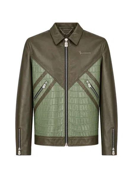 Geanta de piele Billionaire verde