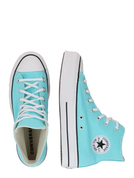 CONVERSE Členkové tenisky Chuck Taylor All Star Lift vodová / čierna / biela modrá