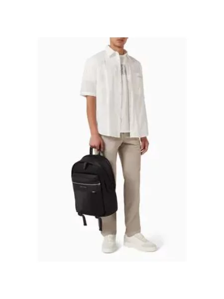 Torba Armani Exchange skórzana czarna