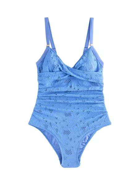 Next Costum de baie întreg albastru