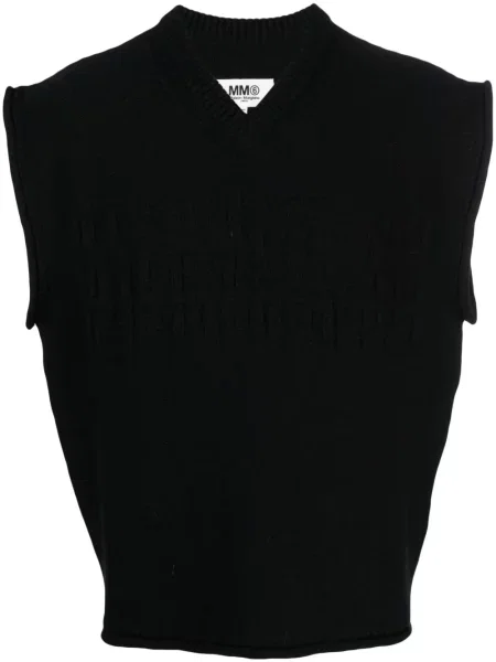 Vesta Mm6 Maison Margiela s výstřihem do v černá