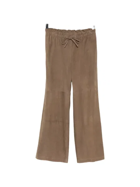 Pantaloni James Perse din piele de căprioară