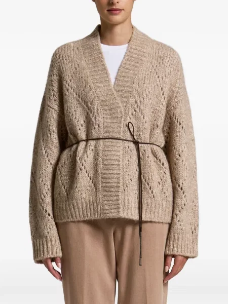 Cu centură cardigan Peserico tricotate