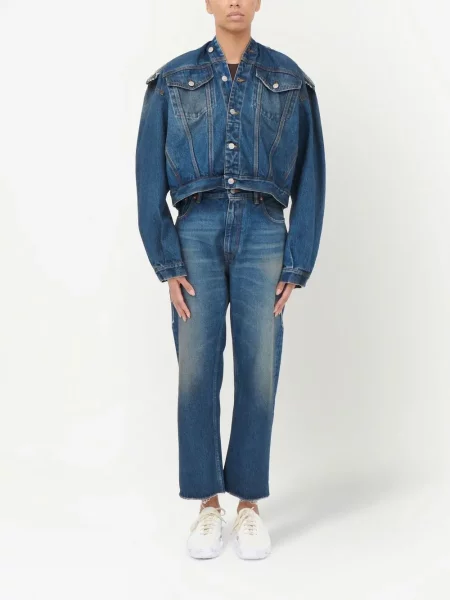 Džinsinė striukė Mm6 Maison Margiela mėlyna