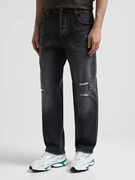 Прямі джинси Armani Exchange сірий