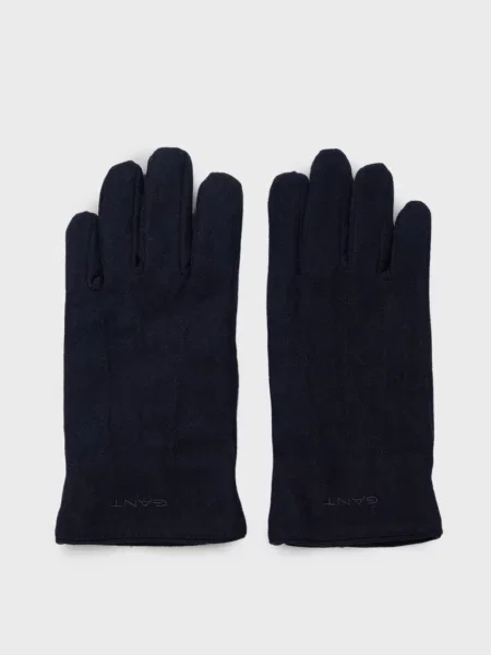Вовняні рукавички Gant сині