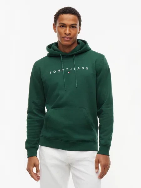 Tommy Jeans Mikina jedľová biela