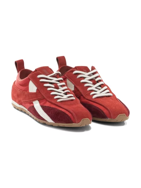 Sneakersy Alohas skórzane retro czerwone