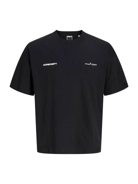 JACK & JONES Tricou JCOBIARRITZ gri deschis / negru alb