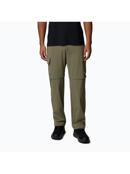 Pantaloni de trekking pentru bărbați Columbia Silver Ridge Elite Convertible stone green verde