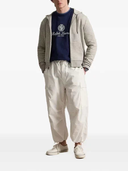 Gulerat tricou polo Polo Ralph Lauren cu decolteu în V fără mâneci maro