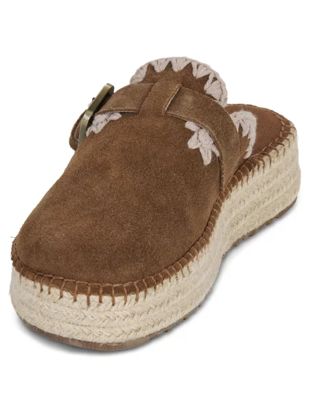 Pantofi Mou din piele de căprioară maro