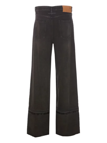 Blugi evazați Mm6 Maison Margiela negru