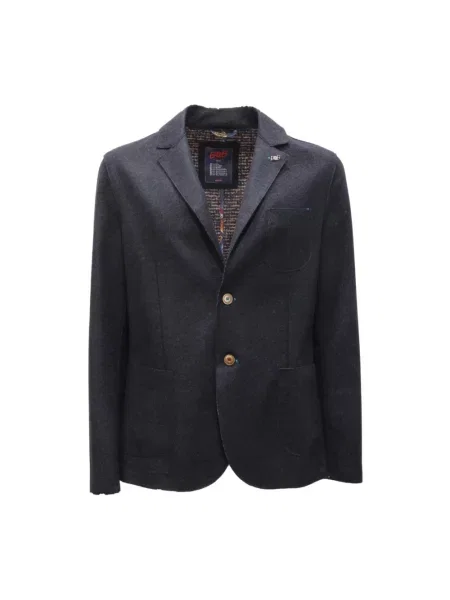 Marynarka Bob ze stretchu niebieska